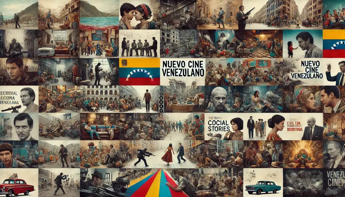 ilustra los diversos temas del cine venezolano.
