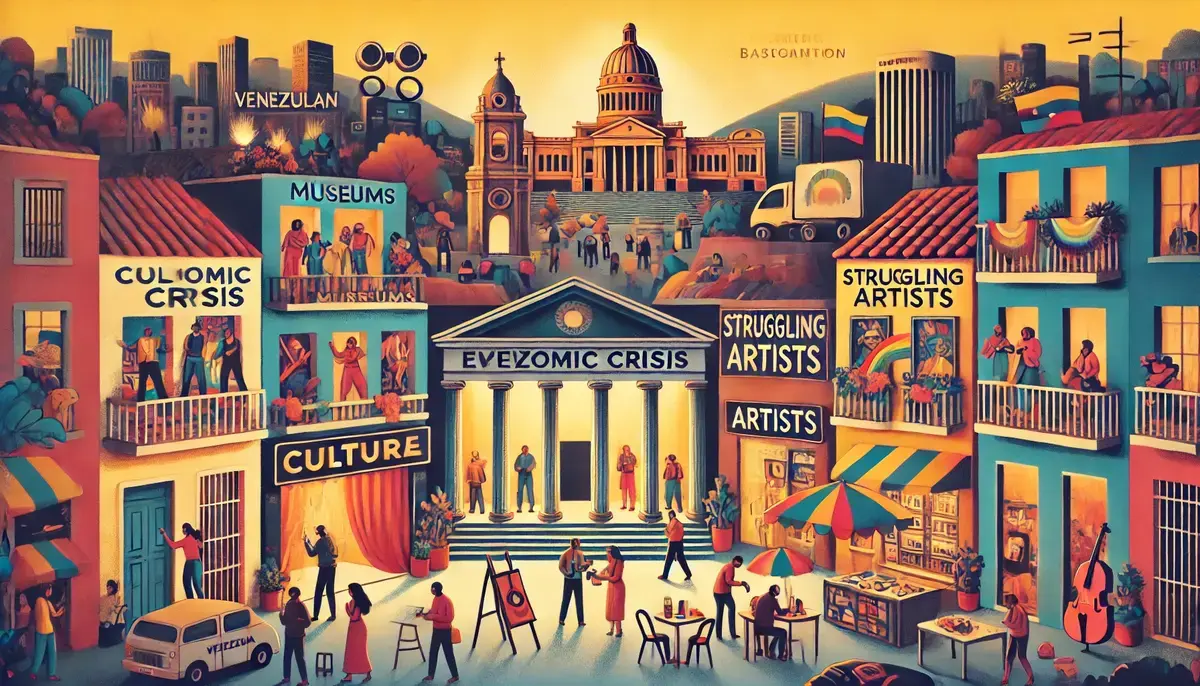 imagen que muestra el impacto de la crisis económica en la cultura venezolana.