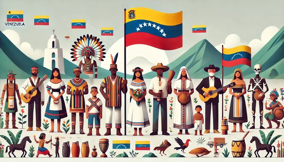  imagen que representa la diversidad étnica en Venezuela