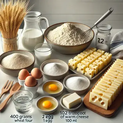  ingredientes para hacer 50 tequeños