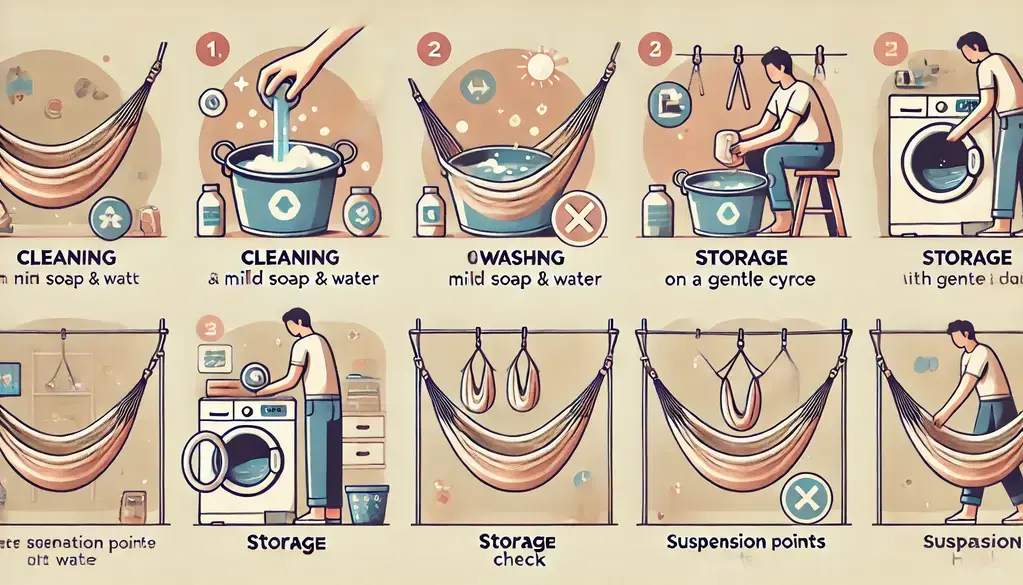 mantenimiento y cuidado de una hamaca